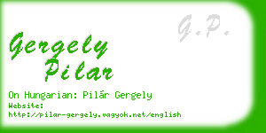 gergely pilar business card
