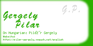 gergely pilar business card